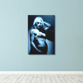 Fitness Modell b&w gepackte Leinwand (Insitu (Holzboden))