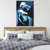 Fitness Modell b&w gepackte Leinwand (Insitu (Schlafzimmer))