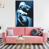 Fitness Modell b&w gepackte Leinwand (Insitu (Wohnzimmer))