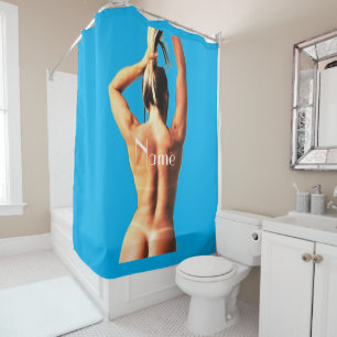 Fitness Modell Tanlines Thunder_Cove Duschvorhang