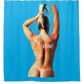 Fitness Modell Tanlines Thunder_Cove Duschvorhang (Vorderseite)