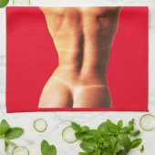 Fitness Modell Tanlines Thunder_Cove Geschirrtuch (Gefaltet)