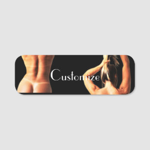 Fitness Modell Tanlines Thunder_Cove Namensschild