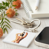 Fitness Modell Tanlines Thunder_Cove Schlüsselanhänger (Vorderseite rechts)