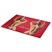 Fitness Modell Tanlines Thunder_Cove Schneidebrett (Ecke)