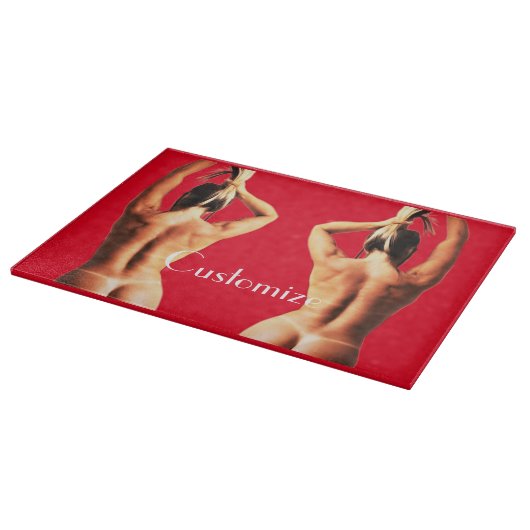 Fitness Modell Tanlines Thunder_Cove Schneidebrett (Ecke)