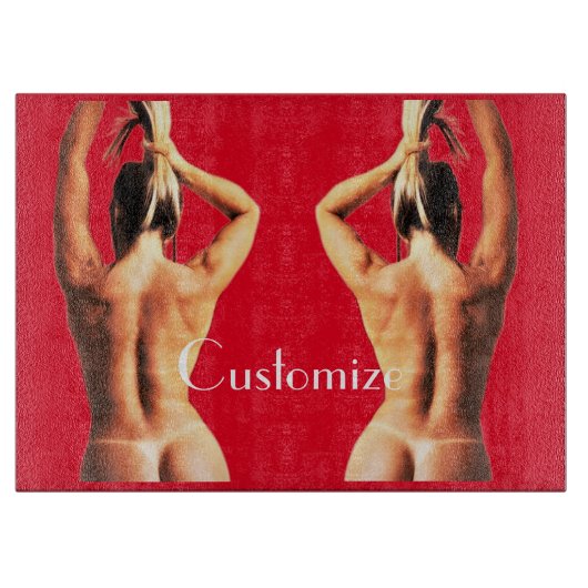 Fitness Modell Tanlines Thunder_Cove Schneidebrett (Vorderseite)