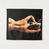 Fitness Modell Tanlines Thunder_Cove Wandteppich (Vorderseite (Horizontal))