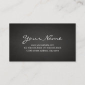 Fitness Moderner, feiner Text elegant Beruflich Visitenkarte (Rückseite)