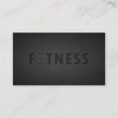 Fitness Moderner, feiner Text elegant Beruflich Visitenkarte (Vorderseite)
