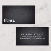 Fitness Modernes Minimalistisches Blackboard Beruf Visitenkarte (Vorne/Hinten)