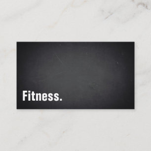 Fitness Modernes Minimalistisches Blackboard Beruf Visitenkarte