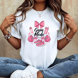 Fitness-Modus Lustiges Mädchen-Sport T-Shirt