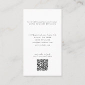 Fitness Monogram Custom Foto Visitenkarte (Rückseite)