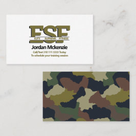 Fitness | Monogram-Logo des Personal Trainers Visitenkarte