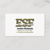 Fitness | Monogram-Logo des Personal Trainers Visitenkarte (Vorderseite)