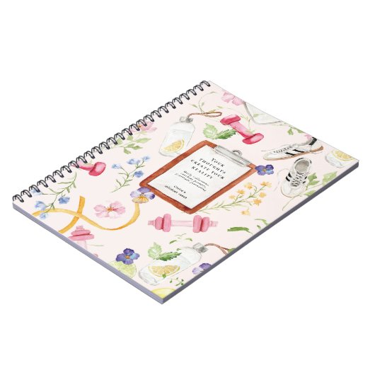 Fitness | Monogram Mindset Reset Notizblock (Linke Seite)