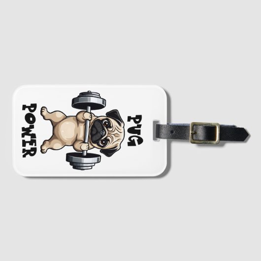 Fitness Mops Gepäckanhänger (Vorderseite (Horizontal))