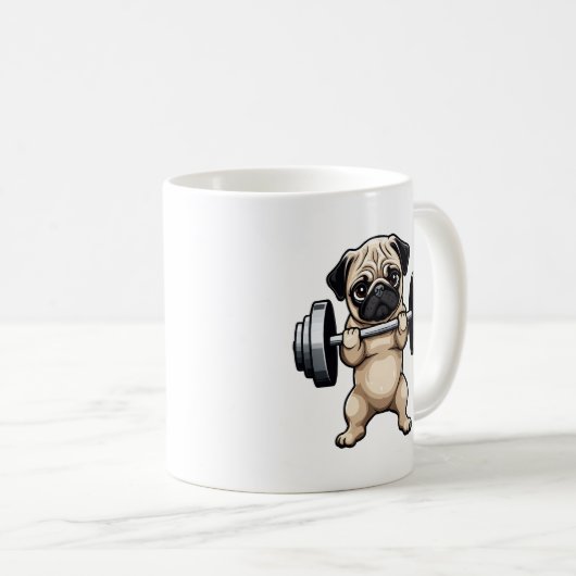 Fitness Mops Kaffeetasse (VorderseiteRechts)