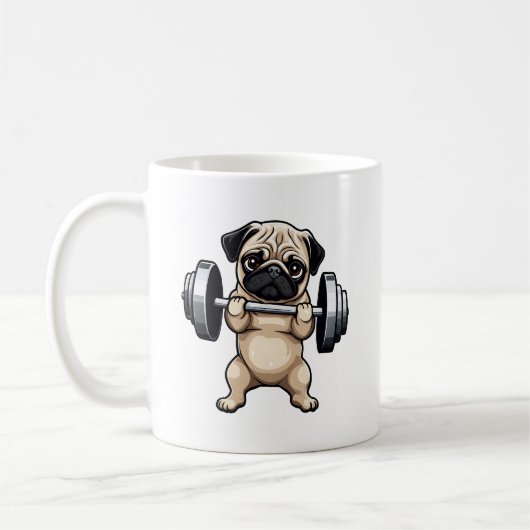 Fitness Mops Kaffeetasse (Links)