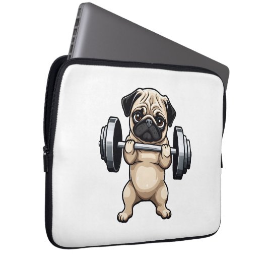 Fitness Mops Laptopschutzhülle (Vorne Rechts)