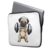 Fitness Mops Laptopschutzhülle (Vorderseite Links)