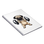 Fitness Mops Notizblock (Rechte Seite)