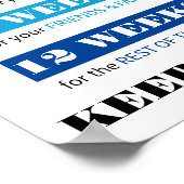 Fitness Motivation Gewicht Loss Poster (Ecke)