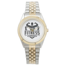 Fitness Motivation Graphic | Strong & Active Life Armbanduhr
