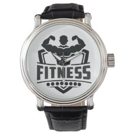 Fitness Motivation Graphic | Strong & Active Life Armbanduhr
