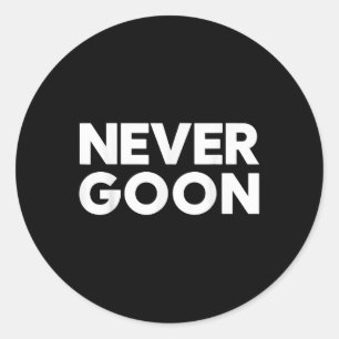 Fitness Motivation Gym nie Runder Aufkleber