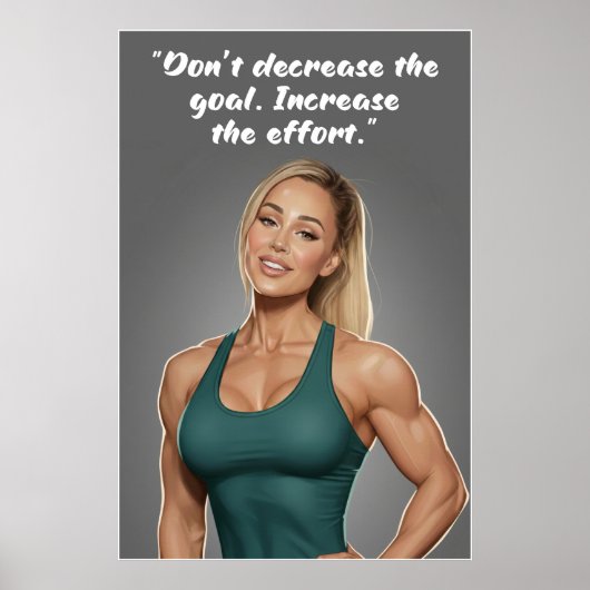 Fitness Motivation Poster – Increase the Effort (Vorne)