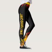 Fitness Motivation SCHWARZ Leggings (Rechts)