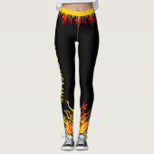 Fitness Motivation SCHWARZ Leggings (Vorderseite)