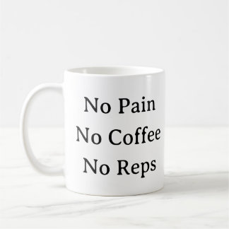 Fitness Motivation Tasse - Kein Schmerz Keine Kaff