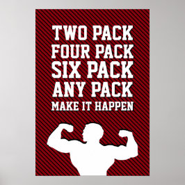 Fitness Motivation Zitat Neue moderne Typografie Poster