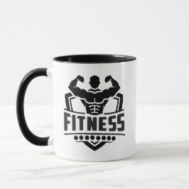 Fitness-Motivations-Grafik | Starkes & aktives Leb Tasse