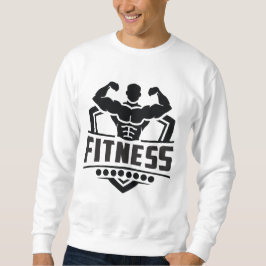 Fitness-Motivationsgrafik | Starkes & Aktives Lebe Sweatshirt