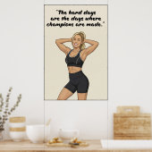Fitness-Motivationsposter Poster (Küche)