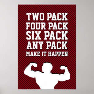 Fitness-Motivationszitat neue moderne Typografie Poster
