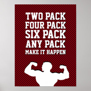 Fitness-Motivationszitat neue moderne Typografie Poster
