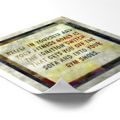 Fitness Motivierend Poster (Ecke)