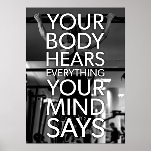 Fitness Motivierend Poster (Vorne)
