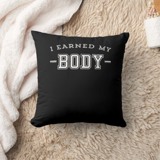 Fitness Motivierend Sprichwort, das ich meinem Kör Kissen (Decke)