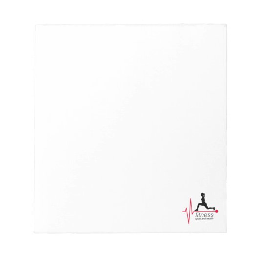 Fitness Notizblock (Vorderseite)