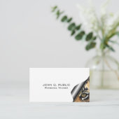 Fitness Nutrition Personal Trainer Elegante Modern Visitenkarte (Stehend Vorderseite)