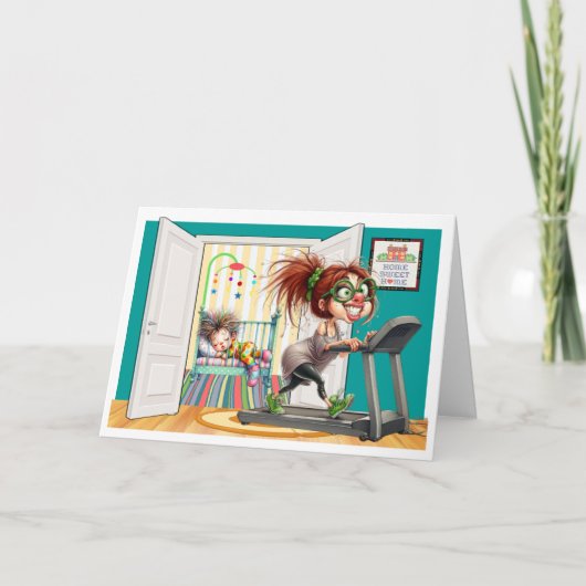 Fitness oder Mama Karte (Vorderseite)