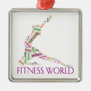 Fitness Ornament Aus Metall