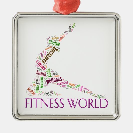 Fitness Ornament Aus Metall (Vorne)
