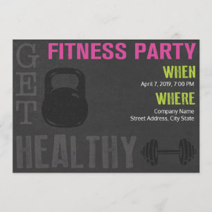 Fitness Party Einladung